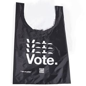 NWOT BAGGU x I Am A Voter Collab - black